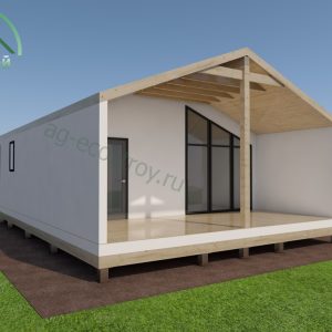 Домокомплект барн хауса в 1 этажа "Магадан-59,5"