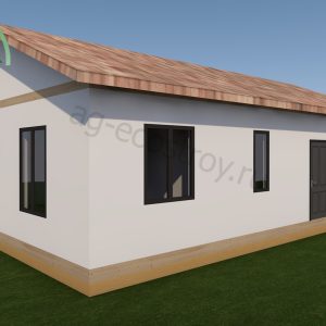 Домокомплект в 1 этажа 8х12 м "Кузьминское-96"