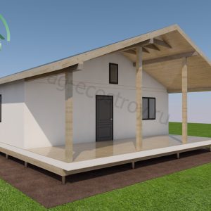 Домокомплект в 1 этажа 6х9 м "Запрудный-54"