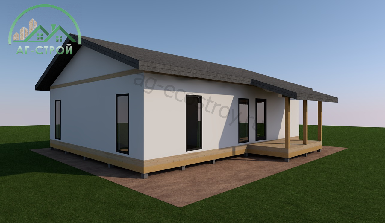 Домокомплект в 1 этажа 9х12 м "Артёмово-109"